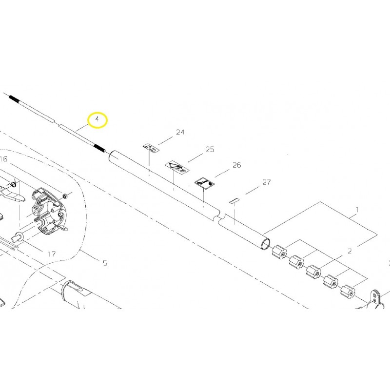 Albero Trasmissione Decespugliatore T242XS/T230/T243